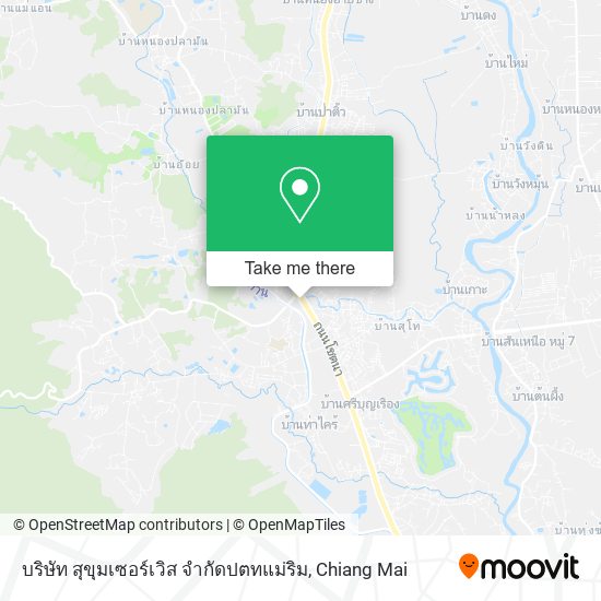 บริษัท สุขุมเซอร์เวิส จํากัดปตทแม่ริม map