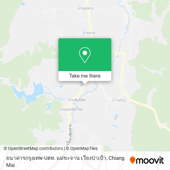 ธนาคารกรุงเทพ-ปตท. แม่ขะจาน เวียงป่าเป้า map