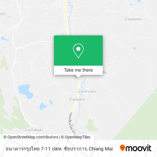 ธนาคารกรุงไทย 7-11 ปตท. ชัยปราการ map