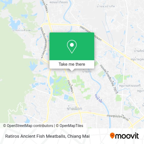 How to Get to รติรส ลูกชิ้นปลาสูตรโบราณ in Mae Rim by Bus?