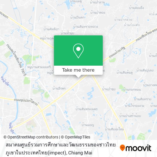 สมาคมศูนย์รวมการศึกษาและวัฒนธรรมของชาวไทยภูเขาในประเทศไทย(impect) map