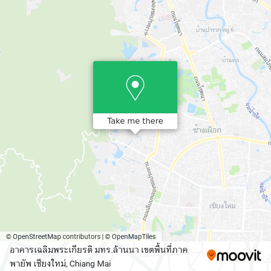 อาคารเฉลิมพระเกียรติ มทร.ล้านนา เขตพื้นที่ภาคพายัพ เชียงใหม่ map