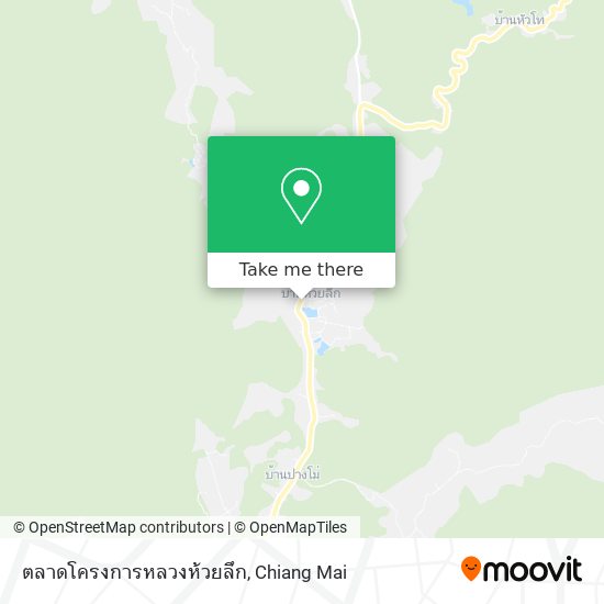 ตลาดโครงการหลวงห้วยลึก map