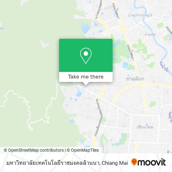 มหาวิทยาลัยเทคโนโลยีราชมงคลล้านนา map