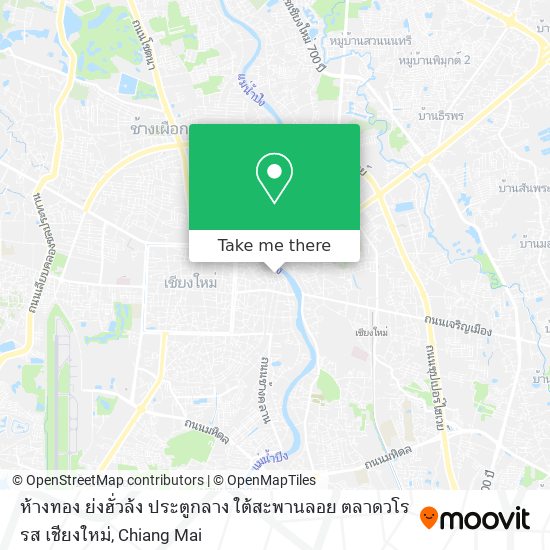 ห้างทอง ย่งฮั่วล้ง ประตูกลาง ใต้สะพานลอย ตลาดวโรรส เชียงใหม่ map