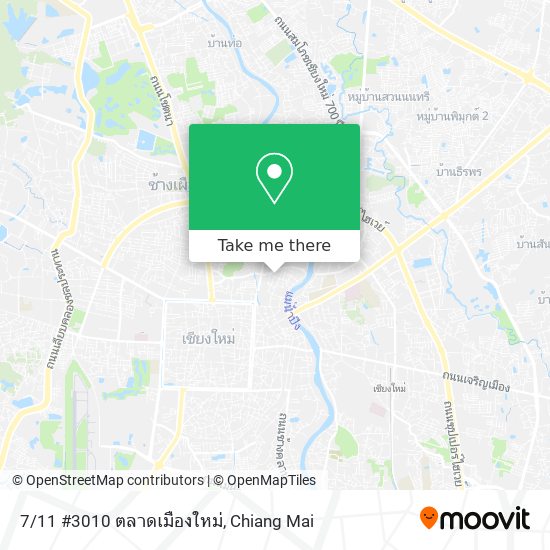 7/11 #3010 ตลาดเมืองใหม่ map