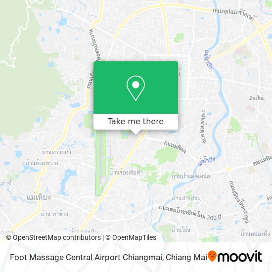 Foot Massage Central Airport Chiangmai map