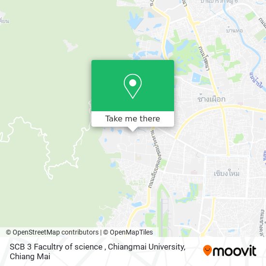 SCB 3  Facultry of science , Chiangmai University map
