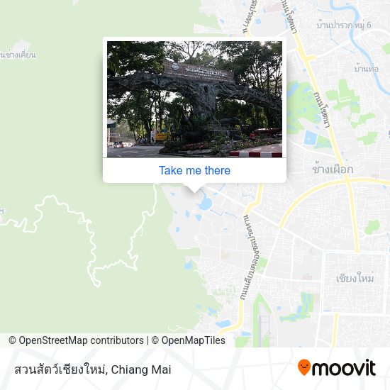สวนสัตว์เชียงใหม่ map