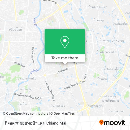 ที่จอดรถซอยหอป้าแดง map