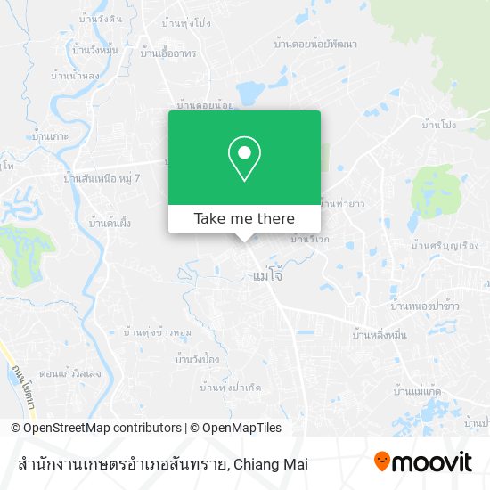 สำนักงานเกษตรอำเภอสันทราย map