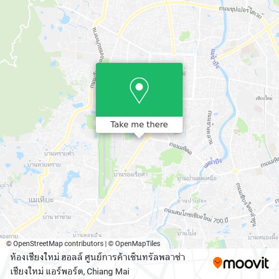 ห้องเชียงใหม่ ฮอลล์ ศูนย์การค้าเซ็นทรัลพลาซ่า เชียงใหม่ แอร์พอร์ต map