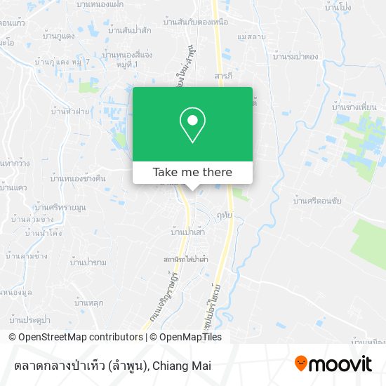 ตลาดกลางป่าเห็ว (ลำพูน) map