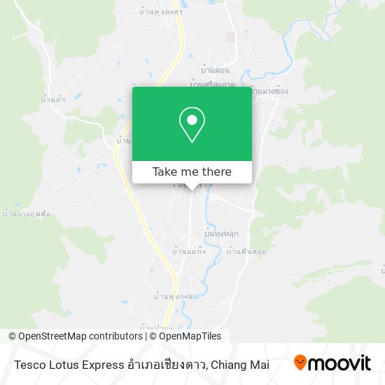 Tesco Lotus Express อำเภอเชียงดาว map