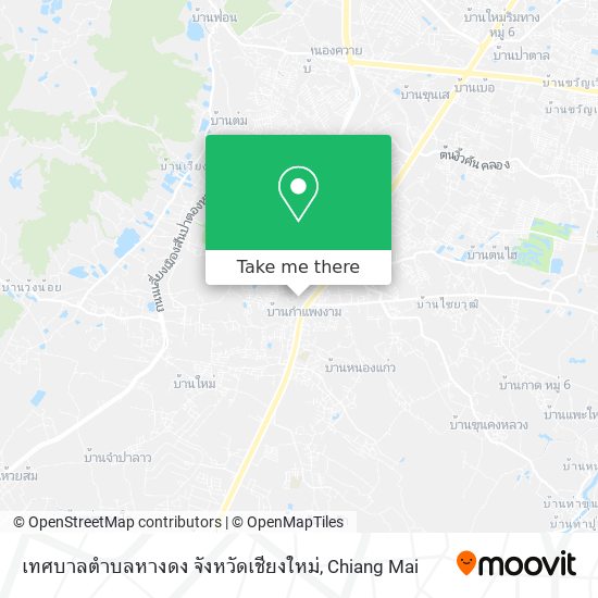 เทศบาลตำบลหางดง จังหวัดเชียงใหม่ map