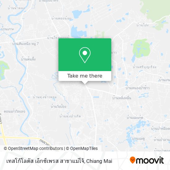 เทสโก้โลตัส เอ็กซ์เพรส สาขาแม่โจ้ map
