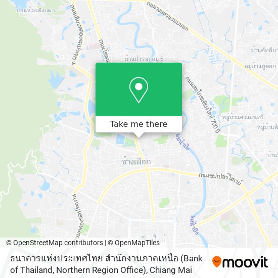 ธนาคารแห่งประเทศไทย สำนักงานภาคเหนือ (Bank of Thailand, Northern Region Office) map