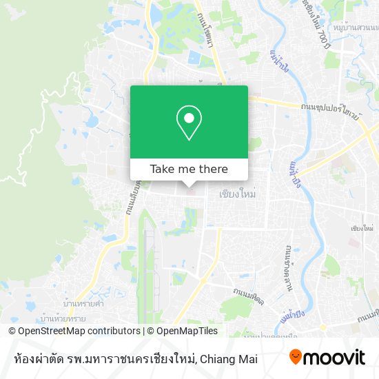 ห้องผ่าตัด รพ.มหาราชนครเชียงใหม่ map