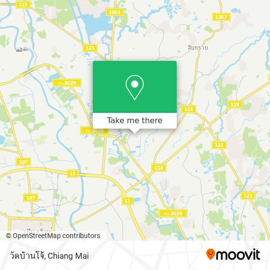 วัดบ้านโจ้ map