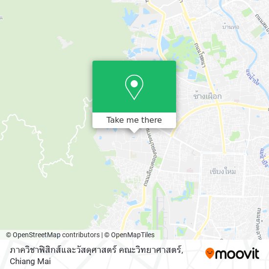 ภาควิชาฟิสิกส์และวัสดุศาสตร์ คณะวิทยาศาสตร์ map