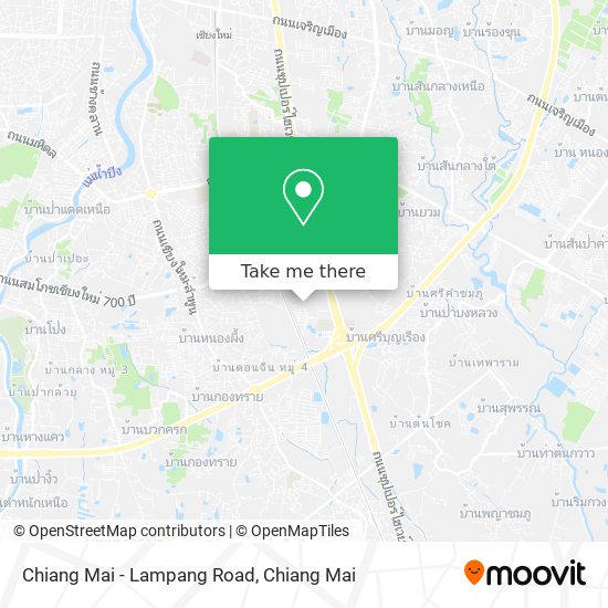 Chiang Mai - Lampang Road map