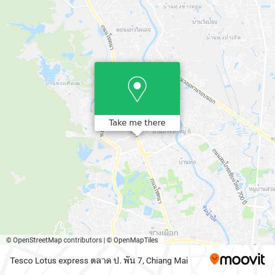 Tesco Lotus express ตลาด ป. พัน 7 map