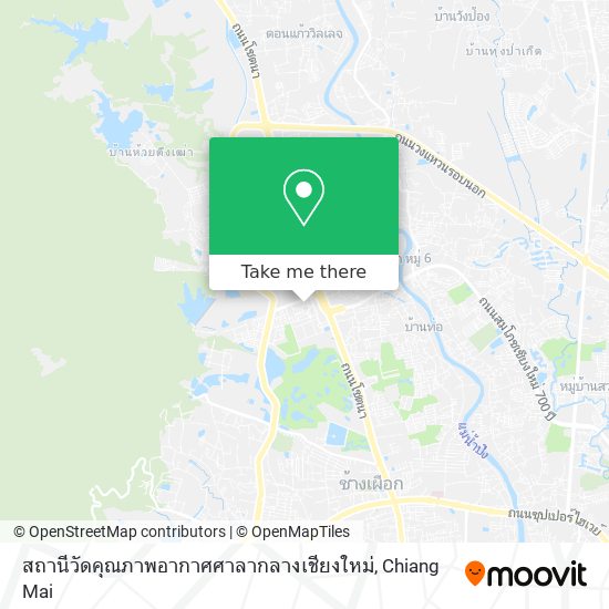 สถานีวัดคุณภาพอากาศศาลากลางเชียงใหม่ map