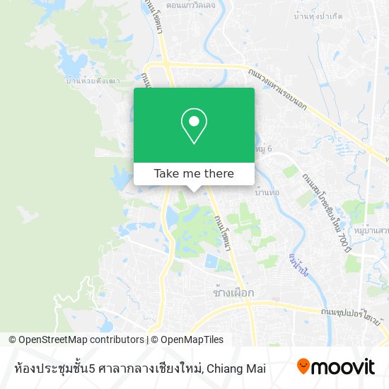 ห้องประชุมชั้น5 ศาลากลางเชียงใหม่ map