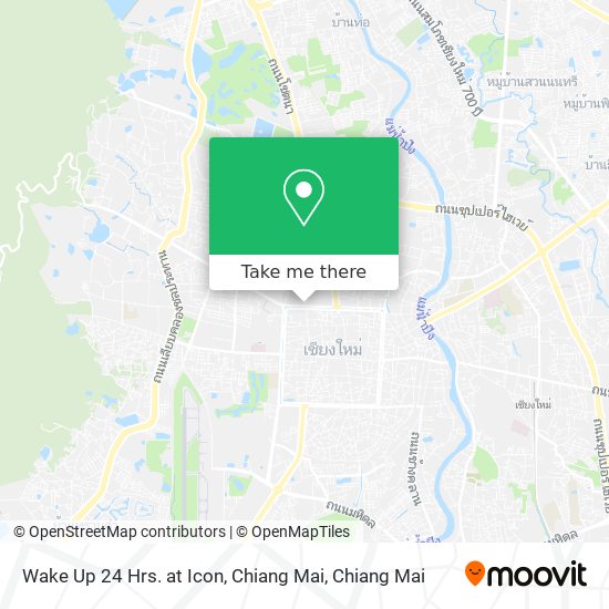 Wake Up 24 Hrs. at Icon, Chiang Mai map