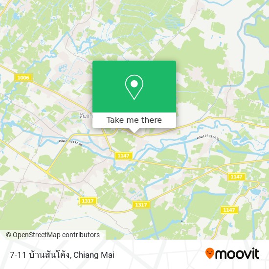 7-11 บ้านสันโค้ง map