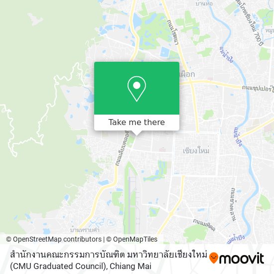สำนักงานคณะกรรมการบัณฑิต มหาวิทยาลัยเชียงใหม่ (CMU Graduated Council) map