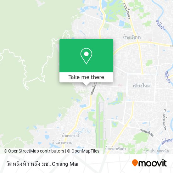 วัดหลิ่งห้า หลัง มช. map