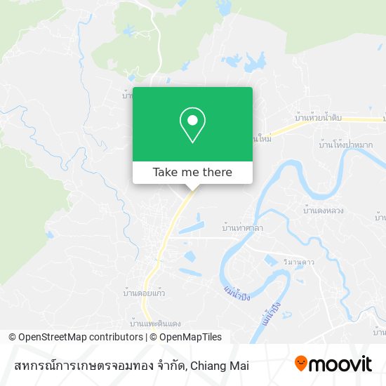 สหกรณ์การเกษตรจอมทอง จำกัด map