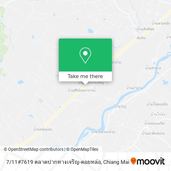 7 / 11#7619 ตลาดปากทางเจริญ-ดอยหล่อ map