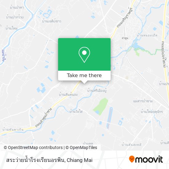 สระว่ายน้ำโรงเรียนอรพิน map