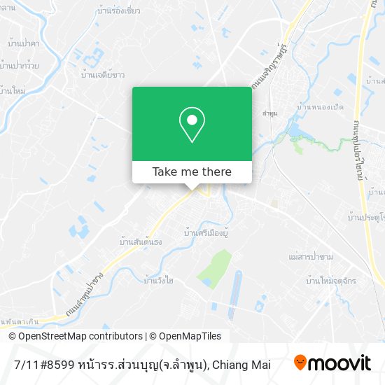 7 / 11#8599 หน้ารร.ส่วนบุญ(จ.ลำพูน) map