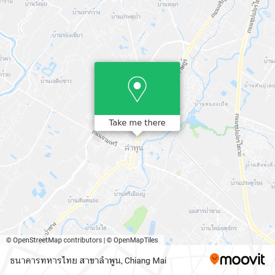 ธนาคารทหารไทย สาขาลำพูน map
