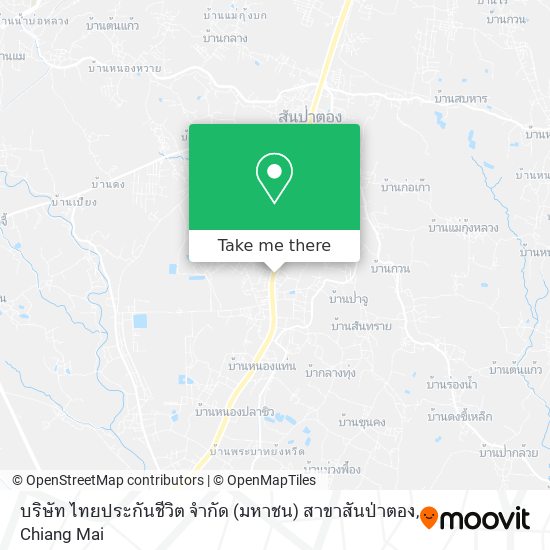 บริษัท ไทยประกันชีวิต จำกัด (มหาชน) สาขาสันป่าตอง map