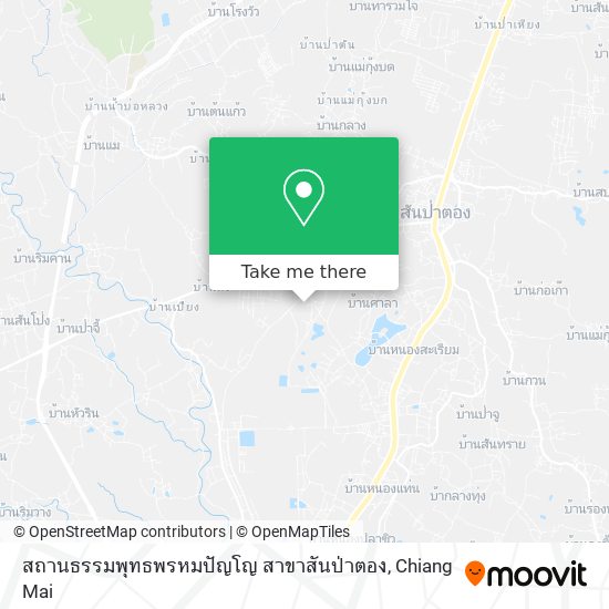 สถานธรรมพุทธพรหมปัญโญ สาขาสันป่าตอง map