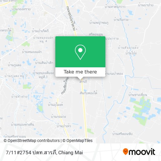 7/11#2754 ปตท.สารภี map