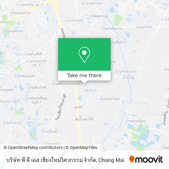บริษัท พี ดี เอส เชียงใหม่วิศวกรรม จำกัด map
