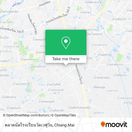 ตลาดนัดโรงเรียนวัดเวฬุวัน map