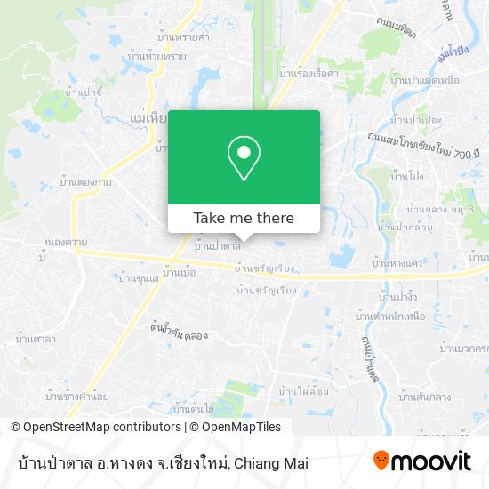 บ้านป่าตาล อ.หางดง จ.เชียงใหม่ map