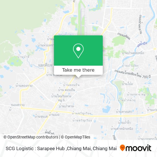 SCG Logistic : Sarapee Hub ,Chiang Mai map