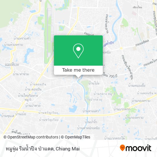 หมูจุ่ม ริมน้ำปิง ป่าแดด map