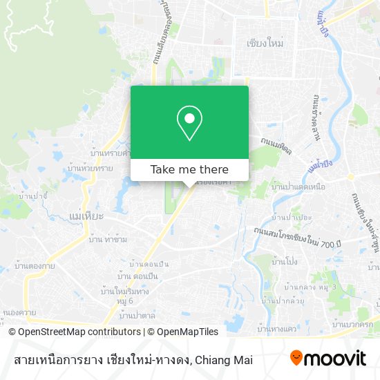 สายเหนือการยาง เชียงใหม่-หางดง map