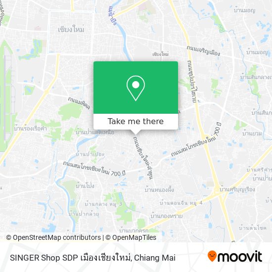 SINGER Shop SDP เมืองเชียงใหม่ map