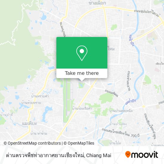 ด่านตรวจพืชท่าอากาศยานเชียงใหม่ map