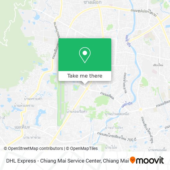 DHL Express - Chiang Mai Service Center map