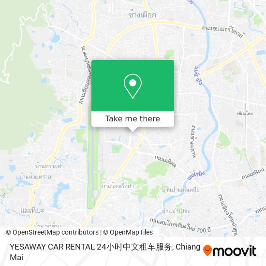 YESAWAY CAR RENTAL 24小时中文租车服务 map